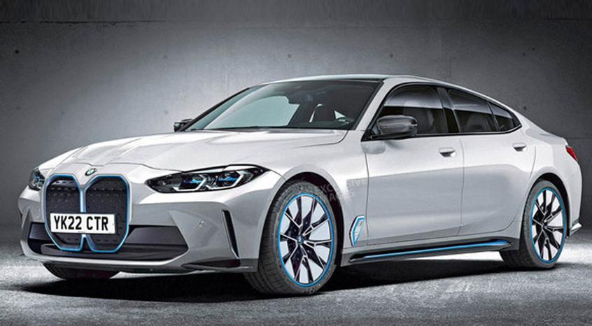 The exposure life of the rendering of BMW i4 production version can reach 600km.